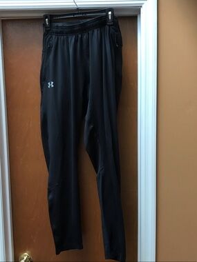 Under Armour Men's Black Athletic Joggers with Logo